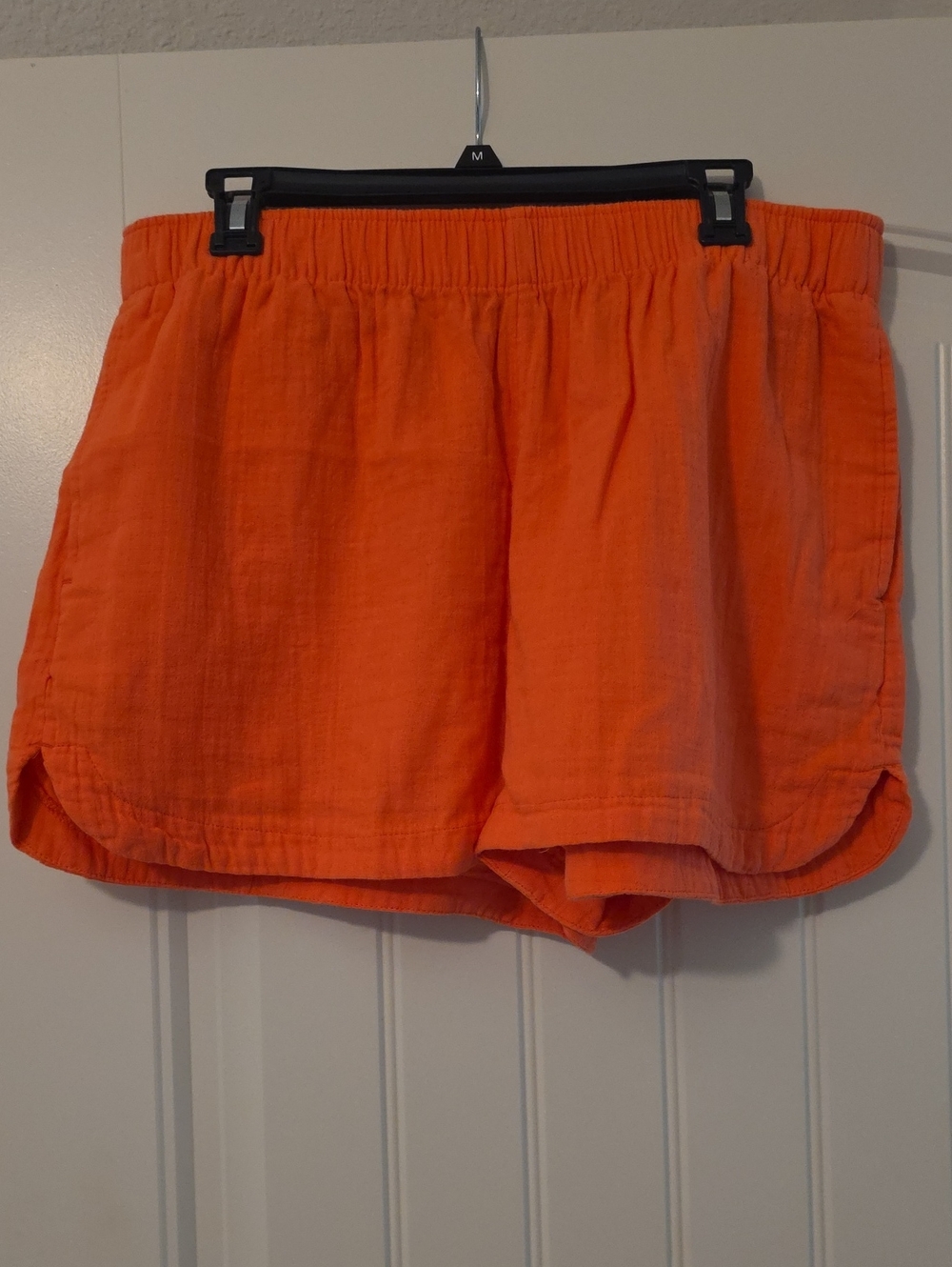 Old Navy Salmon Pink Elastic-Waist Athletic Shorts
